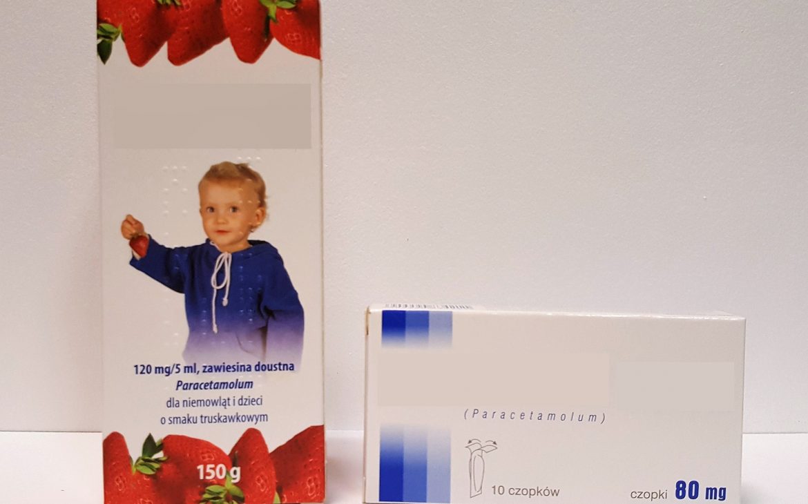 Paracetamol w płynie, w syropie, zawiesina i czopki dla niemowląt i dzieci Matka Aptekarka