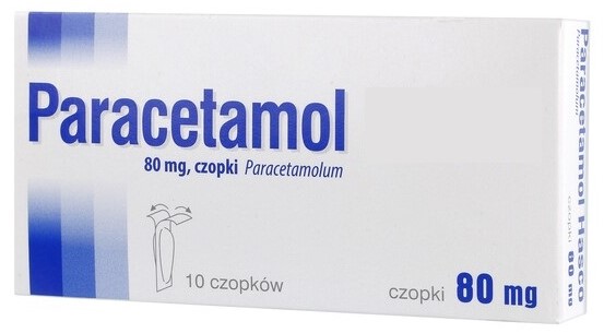 Paracetamol w czopkach 80 mg, Matka Aptekarka