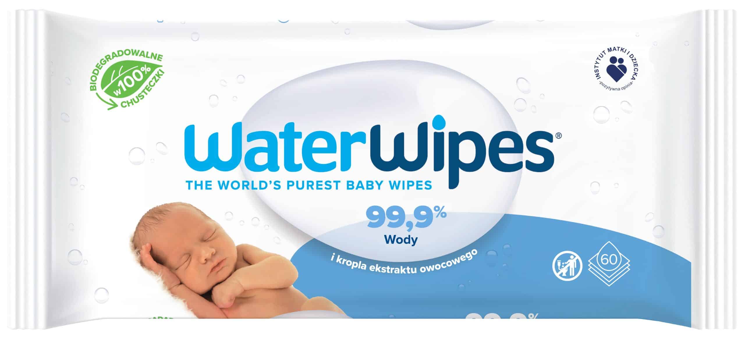 WaterWipes biodegradowalne, chusteczki nawilżane dla dzieci, Matka Aptekarka