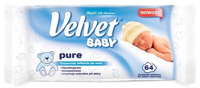 Velvet Baby Pure, chusteczki nawilżane, moke chusteczki Matka Aptekarka