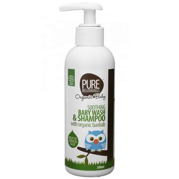 Pure Beginnings, Organic Baby, łagodzący żel do mycia ciała i szampon, 2w1, Matka Aptekarka