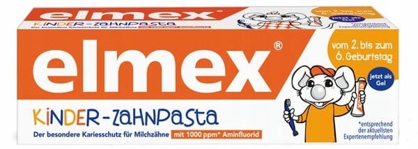 Elmex, pasta do zębów dla dzieci 2-6 lat, z fluorem 1000 ppm, niemiecka, Matka Aptekarka