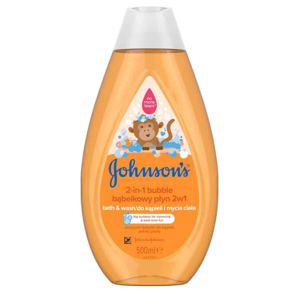 Johnson's Baby, bąbelkowy płyn do kąpieli i mycia ciała, 2w1 (pomarańczowy), Matka Aptekarka