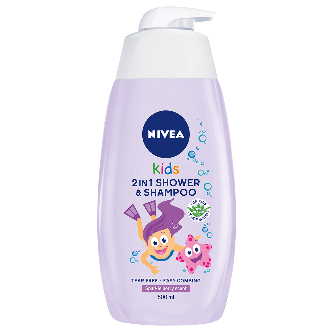 Nivea Kids, żel do mycia ciała i włosów o zapachu owocowych żelków, 2w1, Matka Aptekarka
