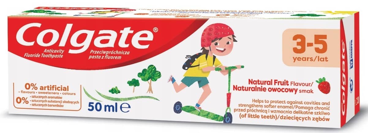 Colgate Kids, pasta do zębów dla dzieci 3-5 lat, z fluorem, Matka Aptekarka
