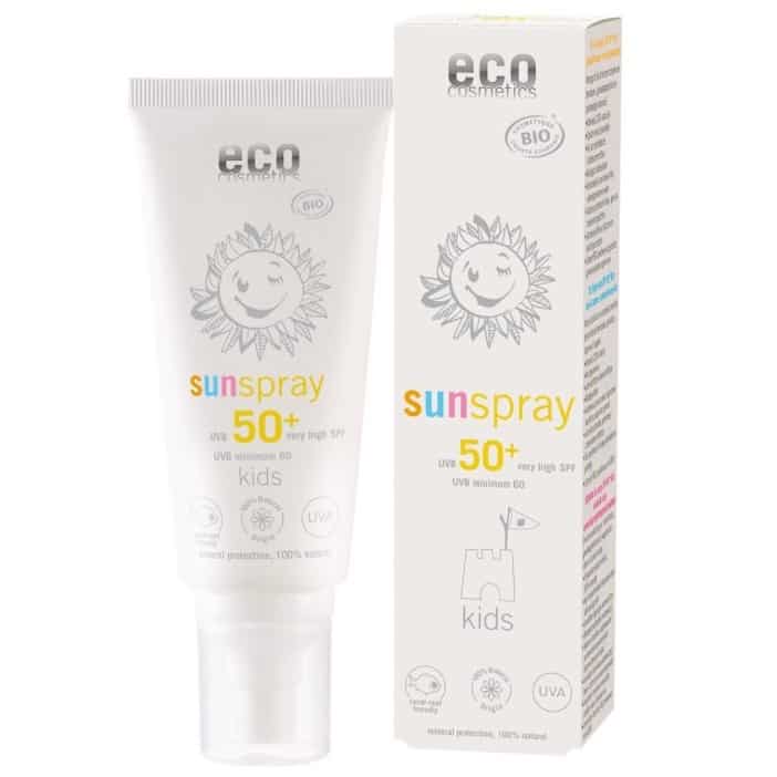 Eco Cosmetics, Kids, Sun Spray, spray przeciwsłoneczy dla dzieci SPF50+, Matka Aptekarka
