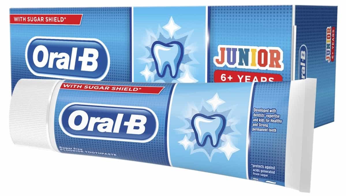 Oral-B Junior, pasta do zębów dla dzieci powyżej 6 lat, z fluorem, Matka Aptekarka