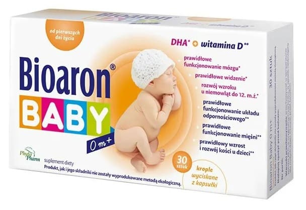 Bioaron Baby 0m+, kapsułki twist-off, DHA, Matka Aptekarka