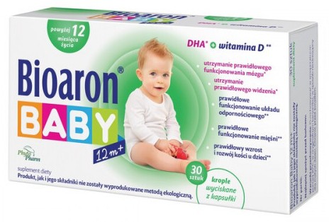 Bioaron Baby 6m+, kapsułki twist-off, DHA, Matka Aptekarka