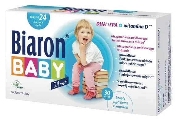 Bioaron Baby 24m+, kapsułki twist-off, DHA, Matka Aptekarka