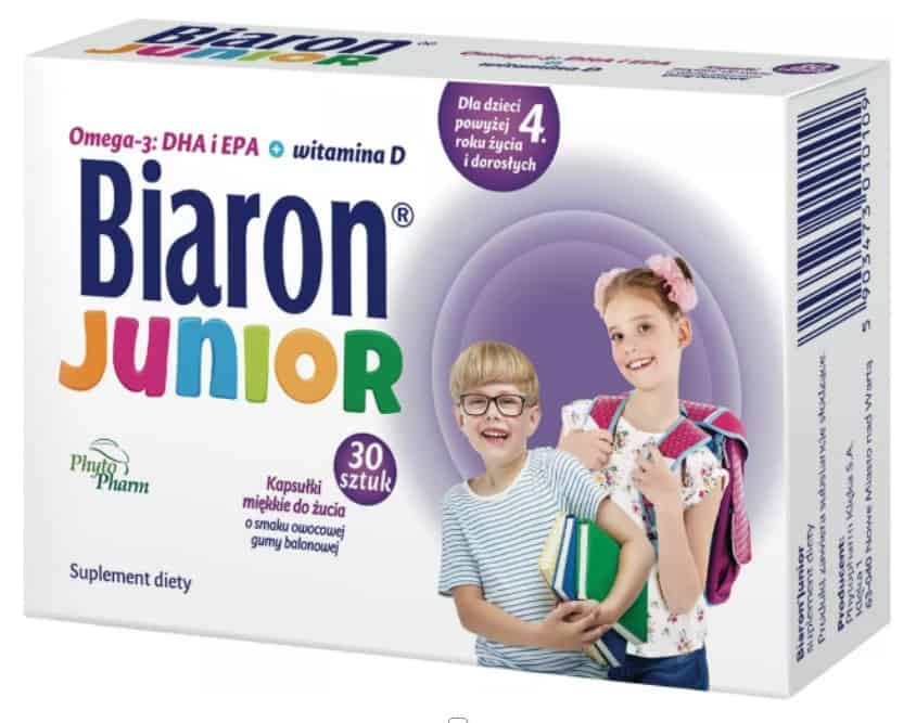 Bioaron Junior, kapsułki do żucia, DHA, Matka Aptekarka