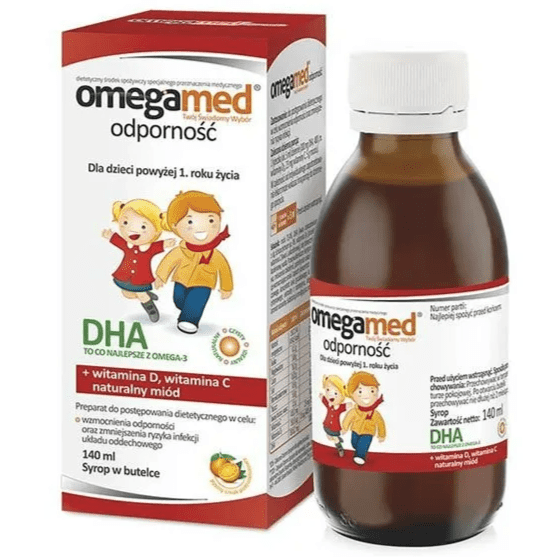 Omegamed Odporność 1+, syrop, DHA, Matka Aptekarka