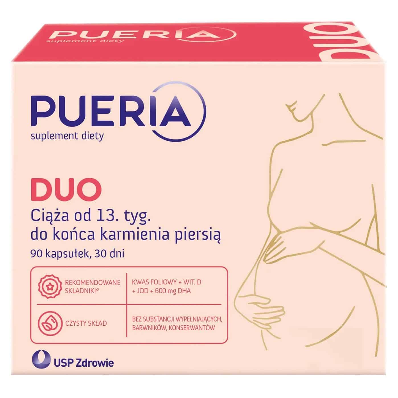 Pueria Duo, witaminy prenatalne, Matka Aptekarka