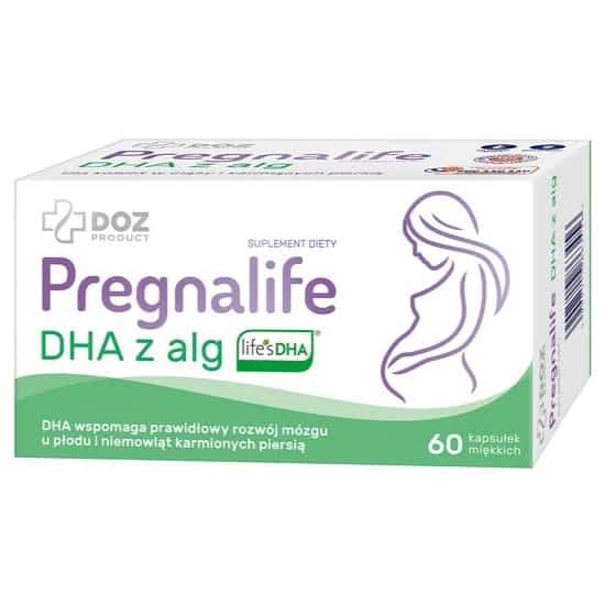 DOZ PregnaLife DHA z alg , DHA w ciąży i podczas laktacji, witaminy prenatalne, Matka Aptekarka