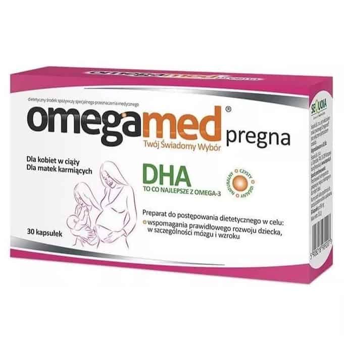 OmegaMed Pregna DHA, DHA w ciąży i podczas laktacji, witaminy prenatalne, Matka Aptekarka
