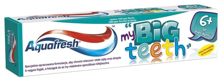 Aquafresh My Big Teeth, pasta do zębów dla dzieci od 6 lat, z fluorem, Matka Aptekarka
