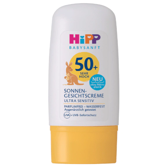 HiPP Ultra Sensitiv, krem przeciwsłoneczny do twarzy SPF 50+, Matka Aptekarka