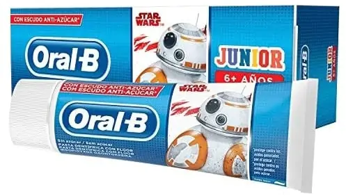 Oral-B Junior, Star Wars, pasta do zębów dla dzieci powyżej 6 lat, z fluorem, Matka Aptekarka