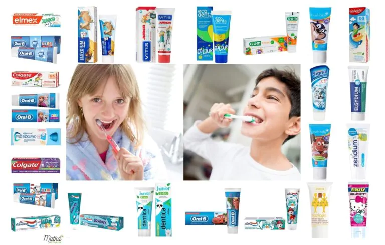 Zestawienie past do zębów dla dziecka w wieku powyżej 6 lat, 1450 ppm, z fluorem, Matka Aptekarka