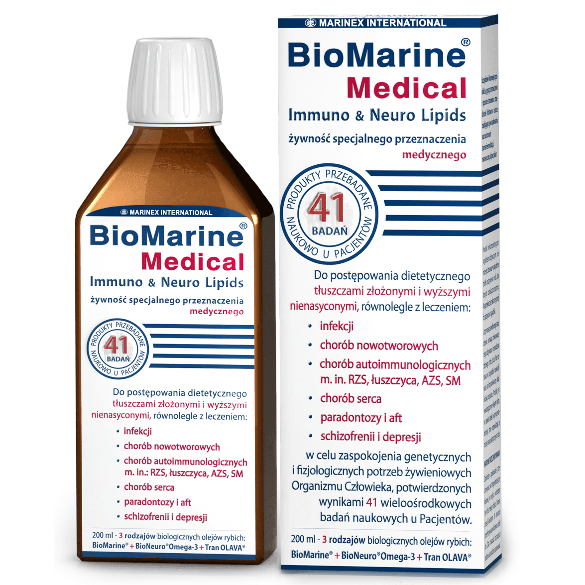 BioMarine Medical Immuno & Neuro Lipids, płyn, DHA, Matka Aptekarka