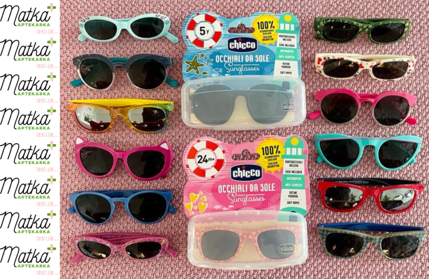 Okulary przeciwsłoneczne dla dzieci marki Chicco, Matka Aptekarka testuje, dobre okulary dla dzieci
