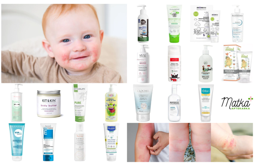 Zestawienie dobrych kosmetyków do smarowania twarzy i ciała dla dzieci z AZS, krem, balsam, Matka Aptekarka